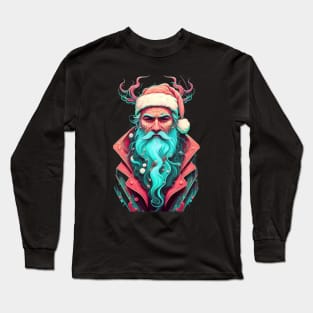 Vibrant Santa Claus Long Sleeve T-Shirt